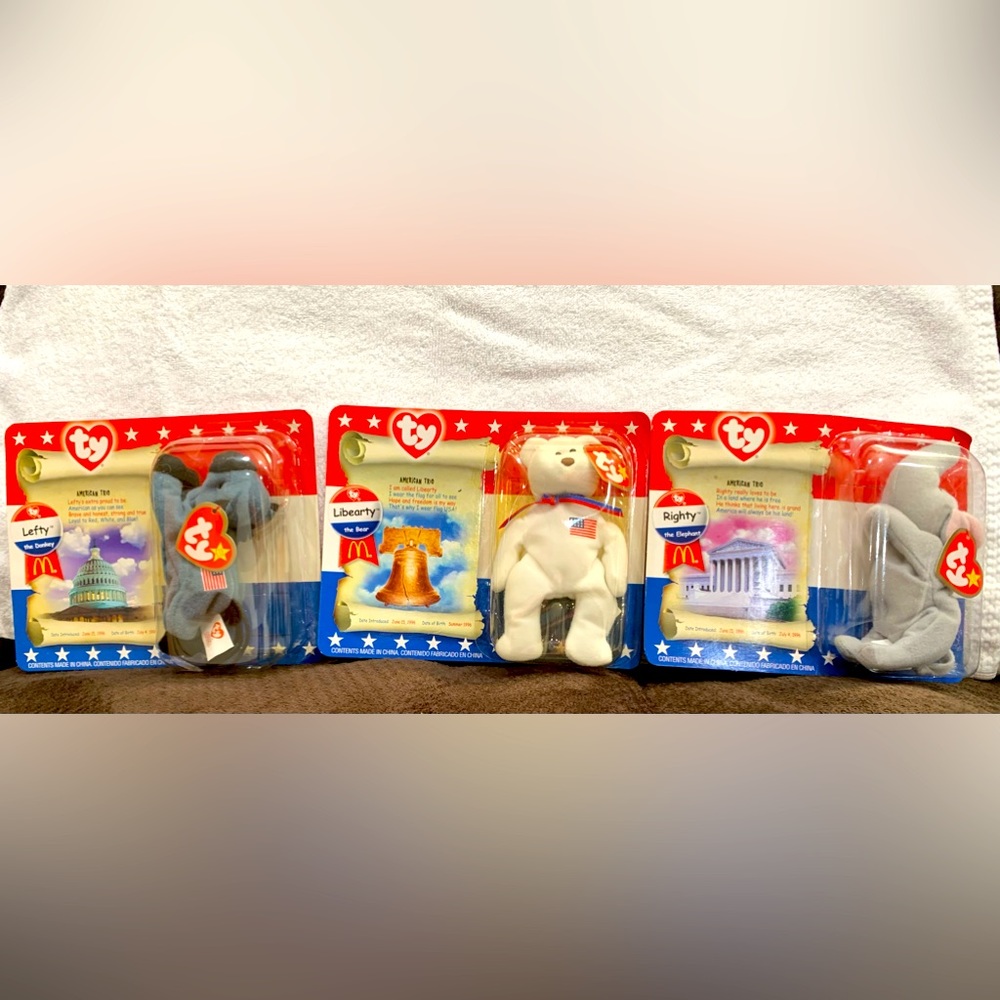 Ty Beanie babies 3-piece set: American Trio